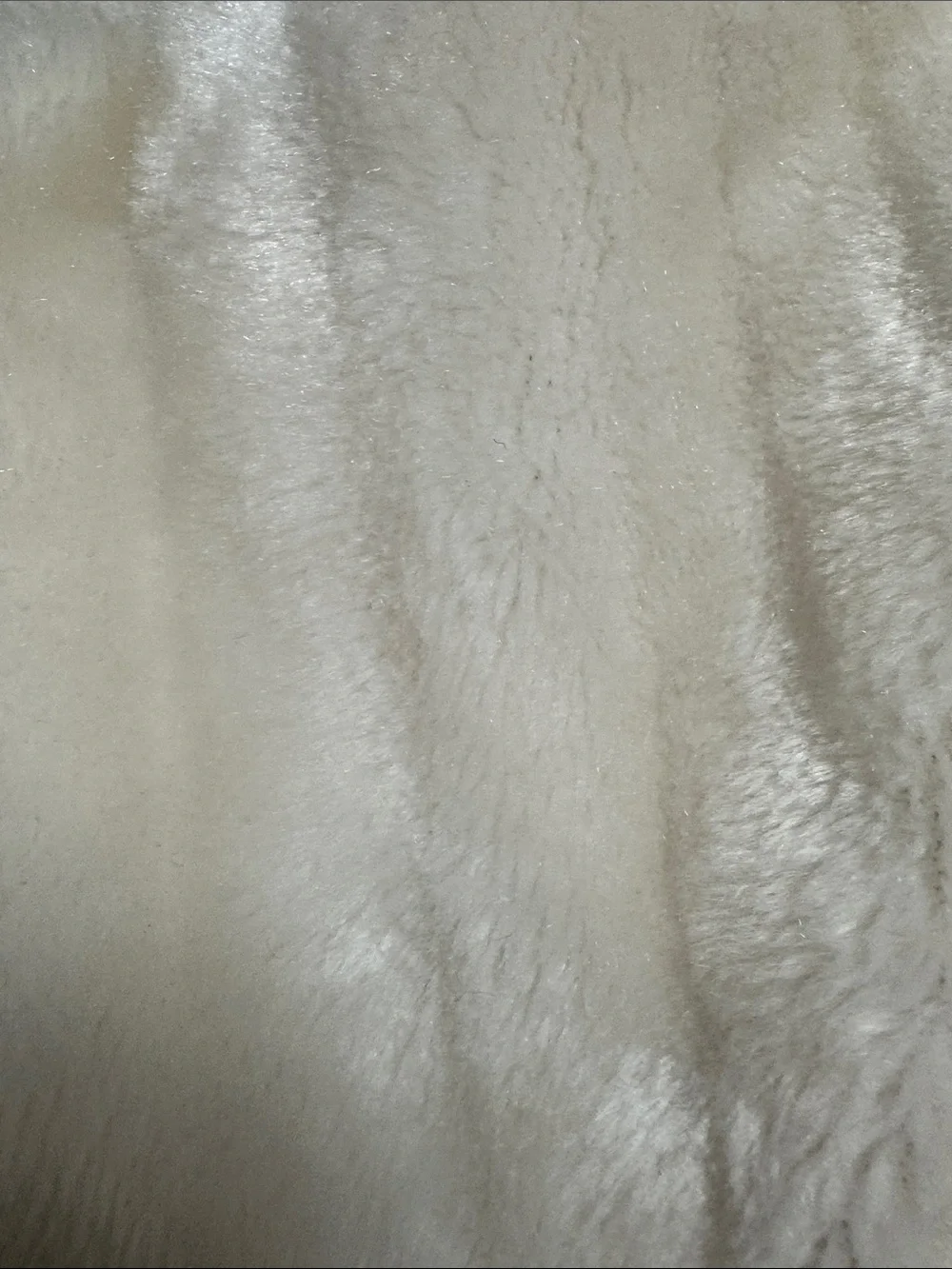 Gymboree Girl’s faux fur white cropped jacket w/ bow M